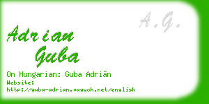 adrian guba business card