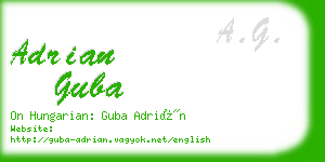 adrian guba business card